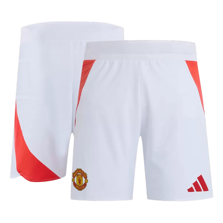 Authentic Manchester United Soccer Shorts Custom Home 2024/25 - bestsoccerstore