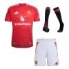 Authentic Manchester United Jersey Custom Home Soccer Full Soccer Kit 2024/25 - bestsoccerstore