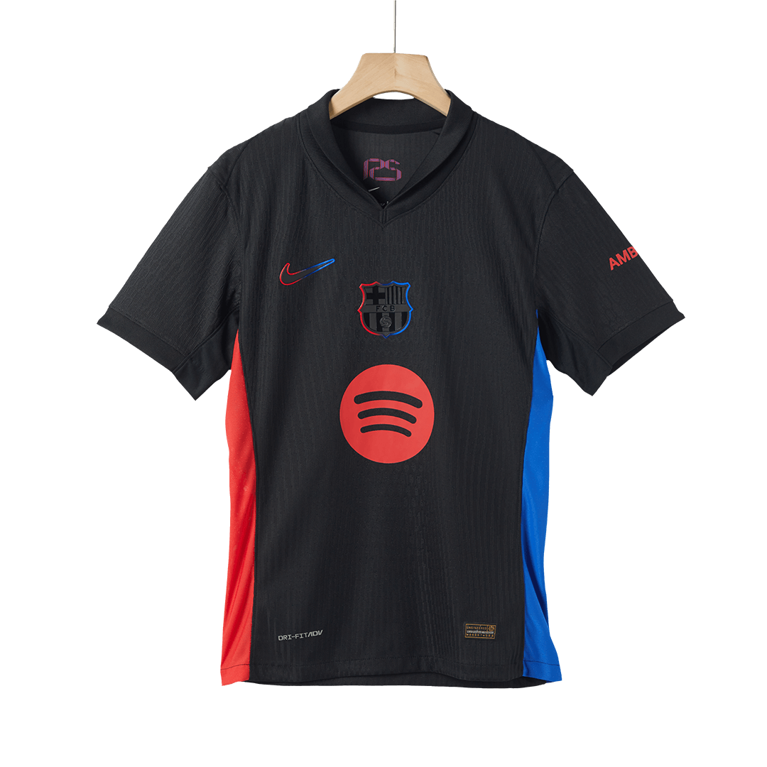 Barcelona Away Custom Player Version Soccer Jersey - Spotify Logo Without Text - bestsoccerstore