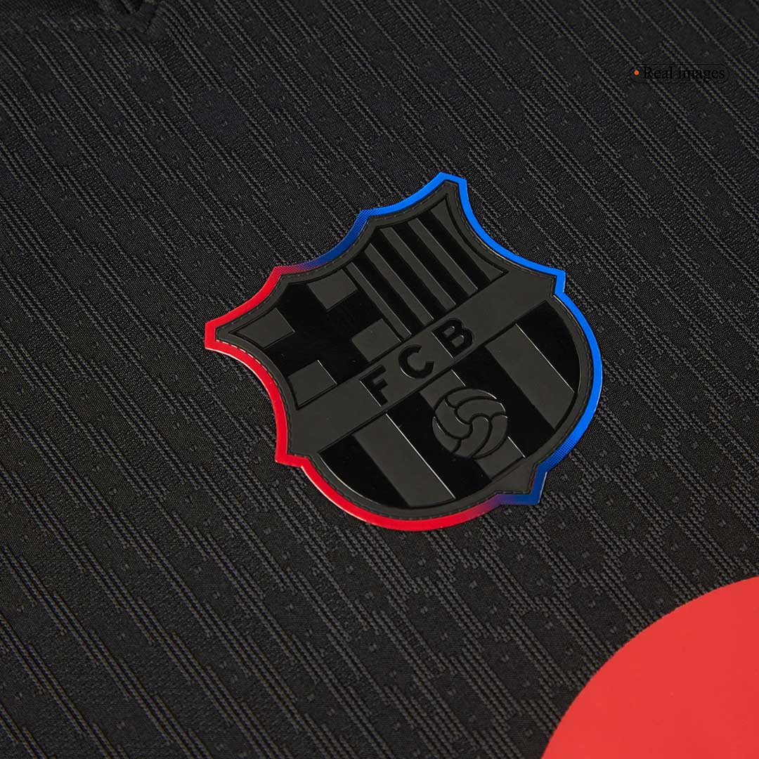 Barcelona Away Custom Player Version Soccer Jersey - Spotify Logo Without Text - bestsoccerstore