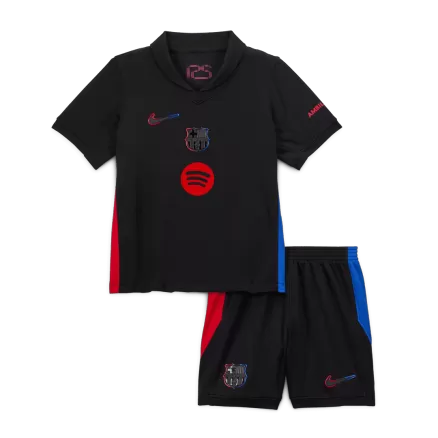 Kids Barcelona Custom Away Soccer Kits 2024/25-Spotify Logo Without Text - bestsoccerstore