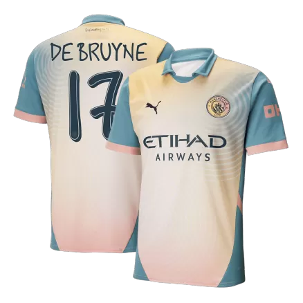 DE BRUYNE #17 Manchester City Soccer Jersey Fourth Away Custom Shirt 2024/25 - bestsoccerstore