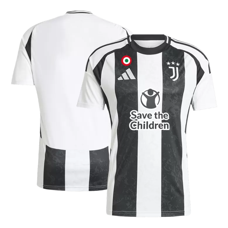 Juventus Soccer Jersey Home Custom Shirt 2024/25-Save The Children - bestsoccerstore