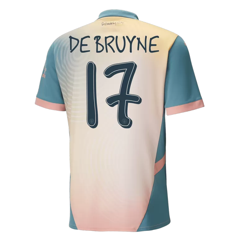 DE BRUYNE #17 Manchester City Soccer Jersey Fourth Away Custom Shirt 2024/25 - bestsoccerstore