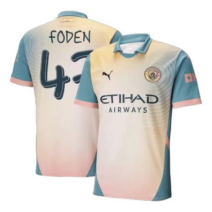 FODEN #47 Manchester City Soccer Jersey Fourth Away 'Definitely City' Custom Shirt 2024/25 - bestsoccerstore