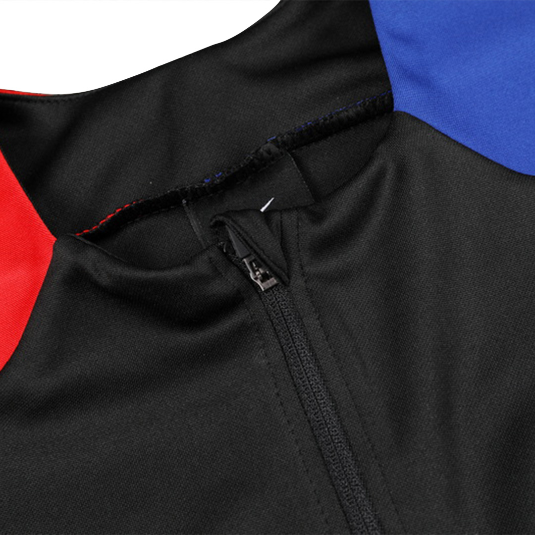 Barcelona 1/4 Zipper Sweatshirt Soccer Training Kit - bestsoccerstore