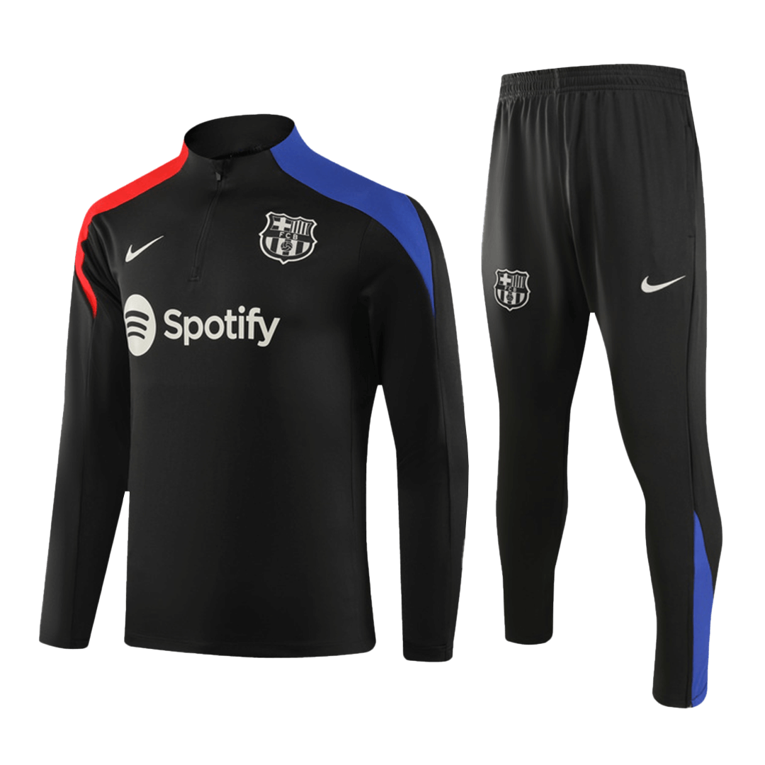 Barcelona 1/4 Zipper Sweatshirt Soccer Training Kit - bestsoccerstore