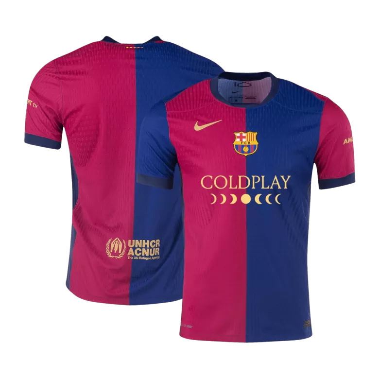 Authentic Soccer Jersey Barcelona Home Shirt 2024/25 COLDPLAY - bestsoccerstore