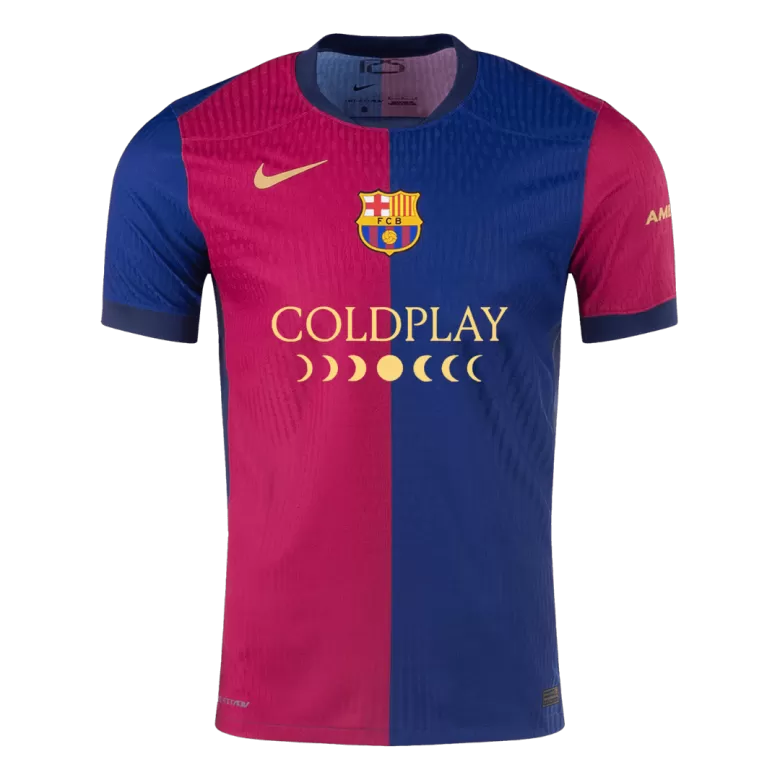 Authentic Soccer Jersey Barcelona Home Shirt 2024/25 COLDPLAY - bestsoccerstore