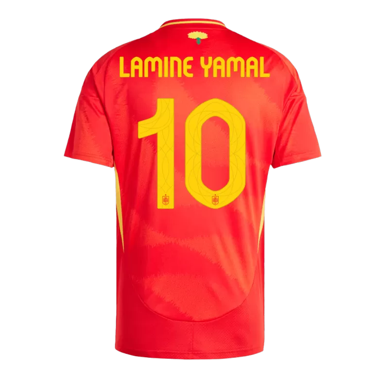 LAMINE YAMAL #10 Spain Soccer Jersey Home Custom Shirt 2024 - bestsoccerstore