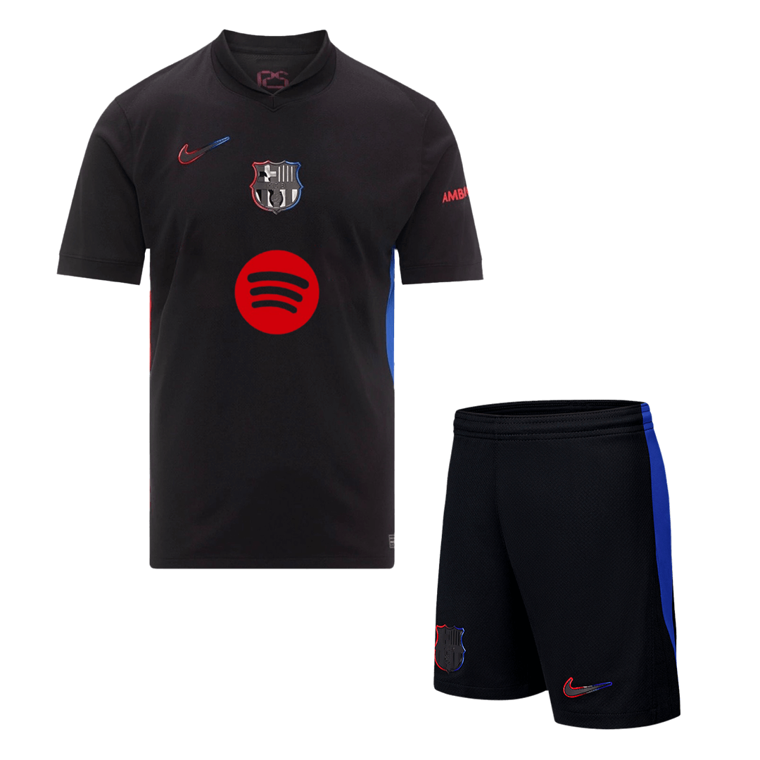 Barcelona Away Soccer Uniform Kits - Spotify Logo Without Text - bestsoccerstore