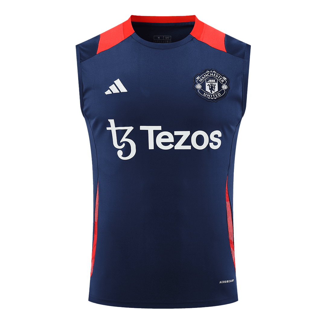 Manchester United Pre-Match Training Vest Navy - bestsoccerstore
