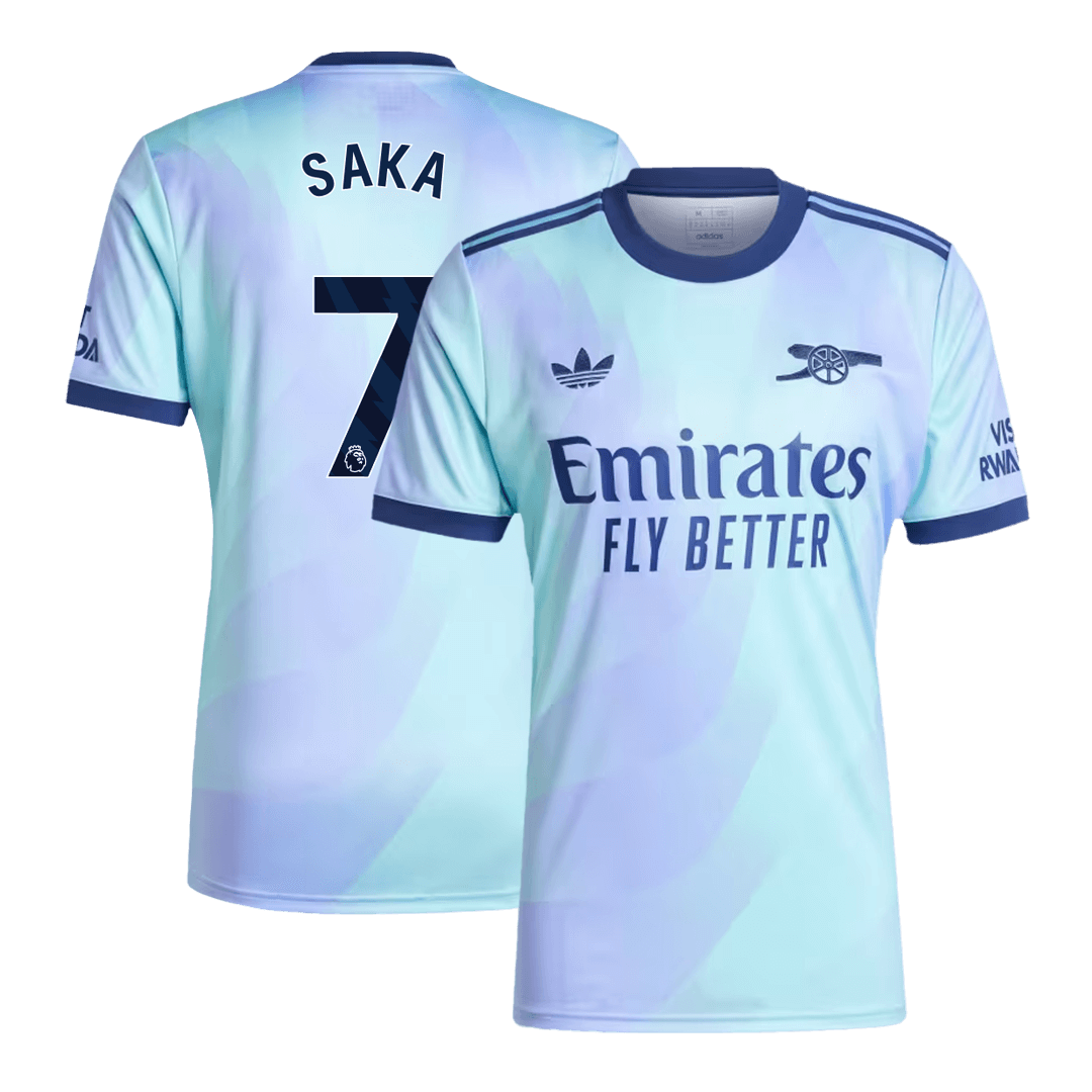 Arsenal Jersey Custom SAKA #7 Soccer Jersey Third Away - bestsoccerstore
