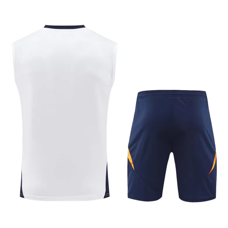 Real Madrid Pre-Match Soccer Jersey Vest Kit(Jersey+Shorts) 2024/25 - bestsoccerstore