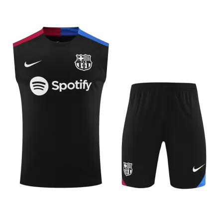 Barcelona Pre-Match Soccer Jersey Vest Kit(Jersey+Shorts) 2024/25 - bestsoccerstore