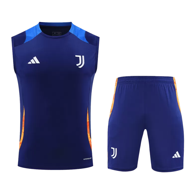 Juventus Pre-Match Soccer Jersey Vest Kit(Jersey+Shorts) 2024/25 - bestsoccerstore