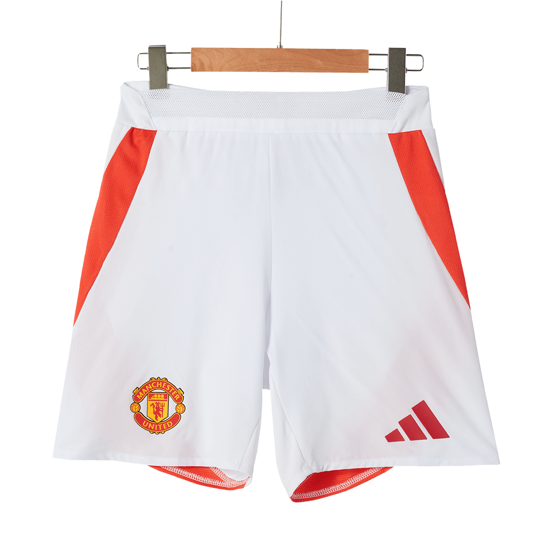 Manchester United Home Custom Player Version Soccer Shorts