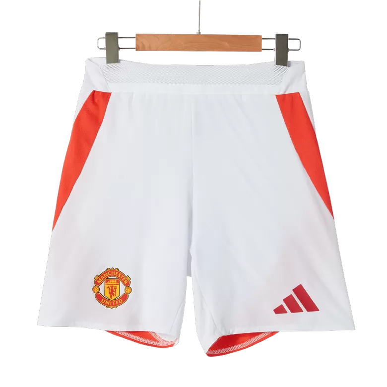 Authentic Manchester United Soccer Shorts Custom Home 2024/25 - bestsoccerstore