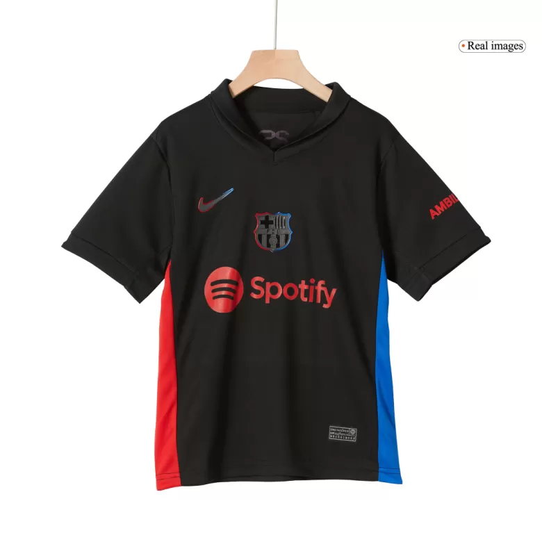 Kids Barcelona Custom Away Soccer Kits 2024/25 - bestsoccerstore