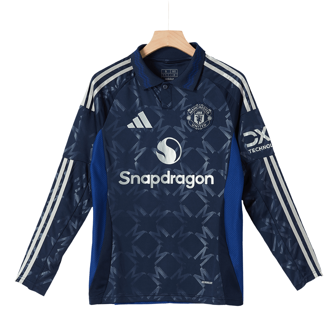 Manchester United Long Sleeve Jersey Away Football Shirt - bestsoccerstore