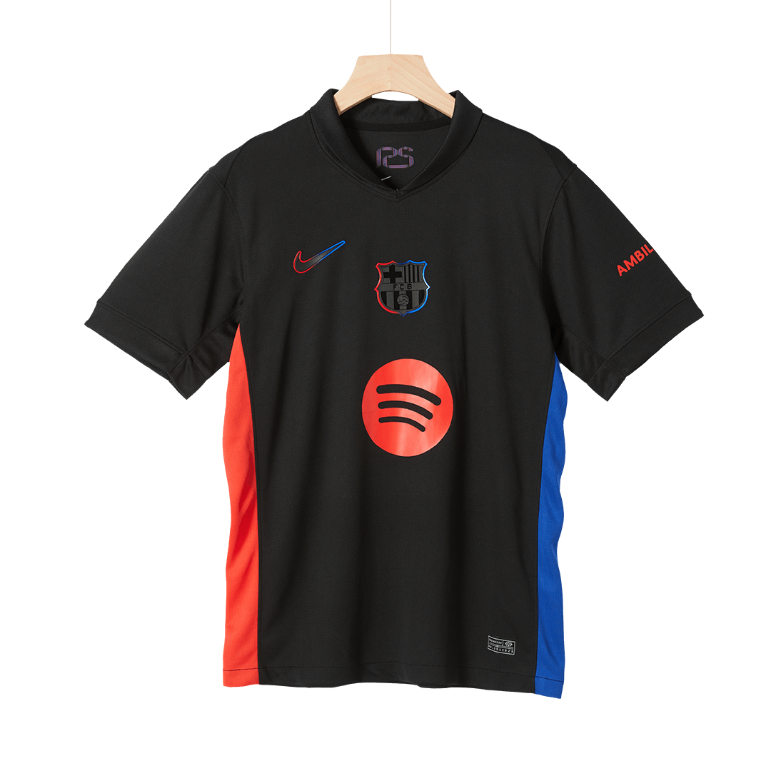 Barcelona Soccer Jersey Away Custom Shirt Spotify Logo Without Text - bestsoccerstore