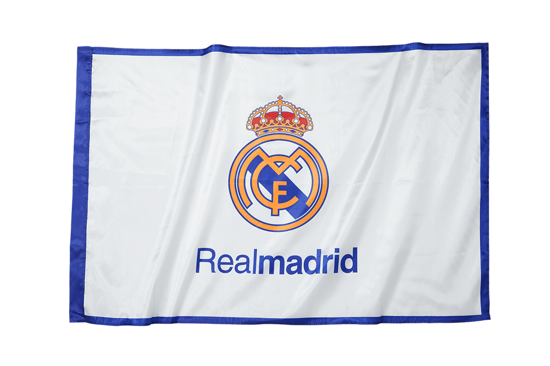 Real Madrid Team Flag White (Not Sold Alone) - bestsoccerstore