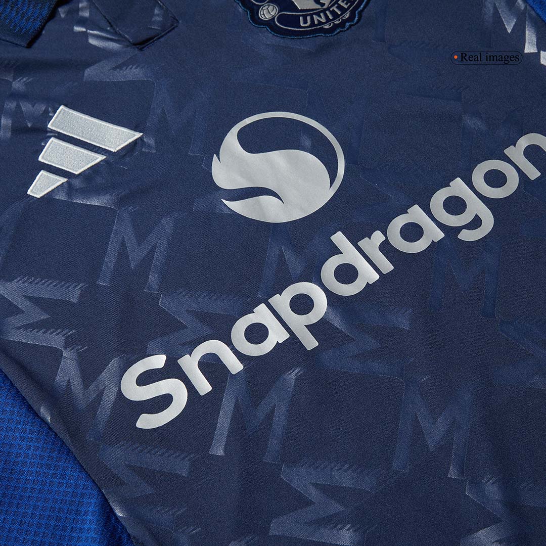 Manchester United Long Sleeve Jersey Away Football Shirt - bestsoccerstore