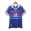 HENRY #12 France Retro Jersey Home Soccer Shirt 1998 World Cup - bestsoccerstore