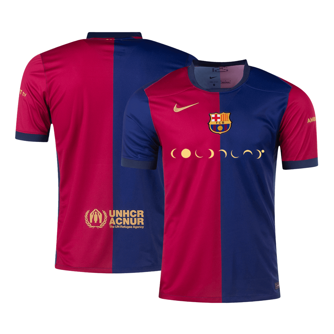 Barcelona Jersey Custom Soccer Jersey Home COLDPLAY