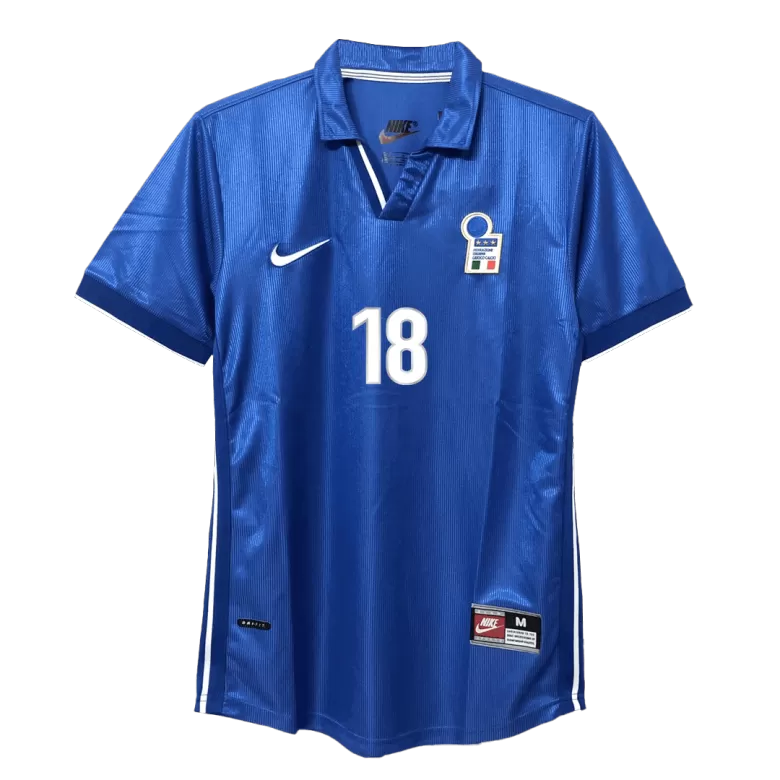 BAGGIO R. #18 Italy Retro Jersey Home Soccer Shirt 1998 - bestsoccerstore