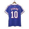 ZIDANE #10 France Retro Jersey Home Soccer Shirt 1998 World Cup - bestsoccerstore