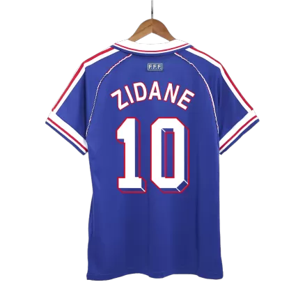 ZIDANE #10 France Retro Jersey Home Soccer Shirt 1998 World Cup - bestsoccerstore