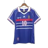 ZIDANE #10 France Retro Jersey Home Soccer Shirt 1998 World Cup - bestsoccerstore