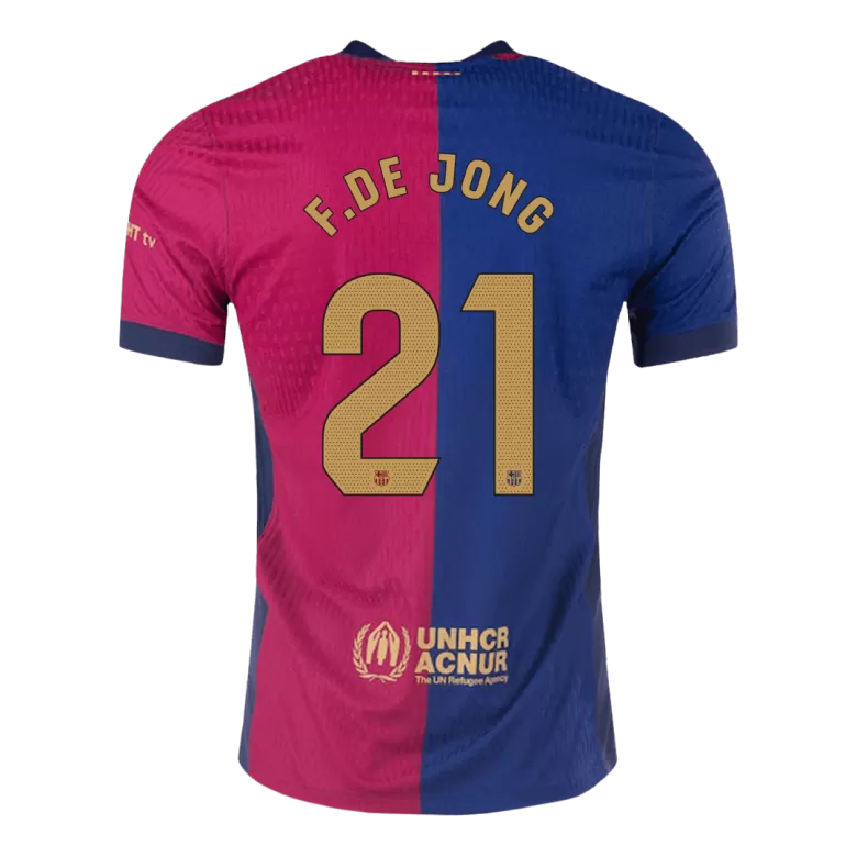 Authentic F.DE JONG #21 Soccer Jersey Barcelona Home Shirt 2024/25 - bestsoccerstore