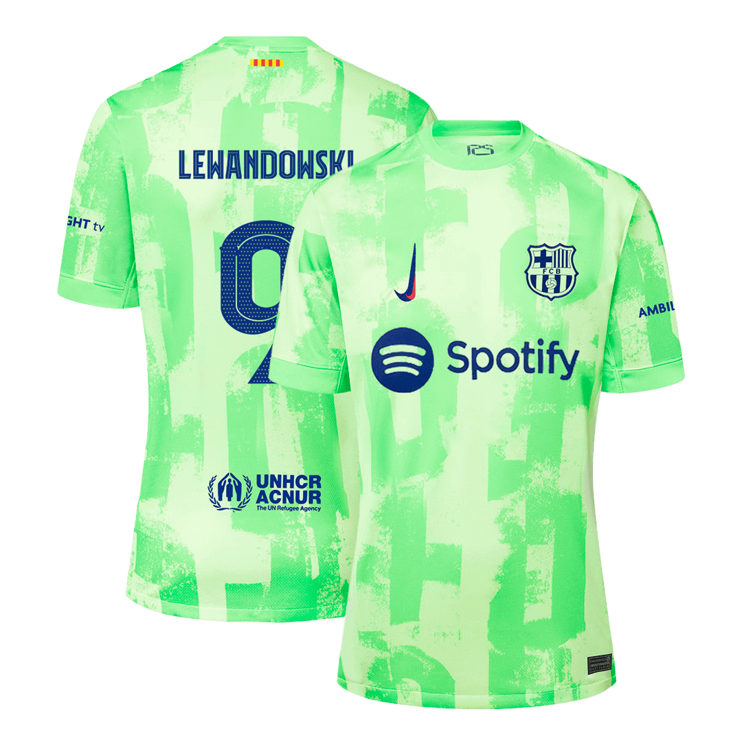 Barcelona Jersey Custom LEWANDOWSKI #9 Soccer Jersey Third Away - UCL - bestsoccerstore