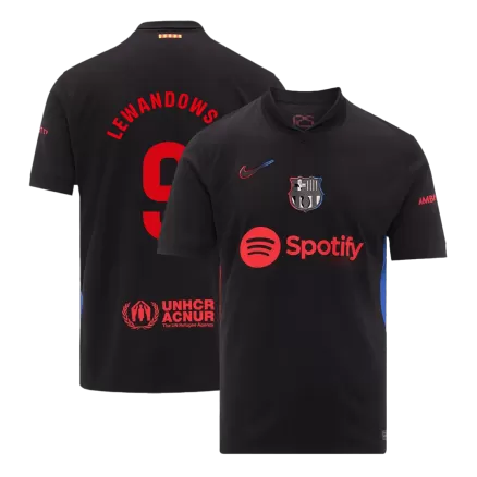 LEWANDOWSKI #9 Barcelona Soccer Jersey Away Custom Shirt 2024/25 - bestsoccerstore