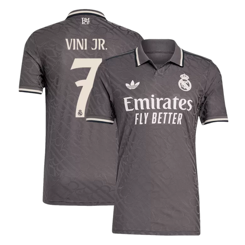 Authentic VINI JR. #7 Soccer Jersey Real Madrid Third Away Shirt 2024/25 - bestsoccerstore