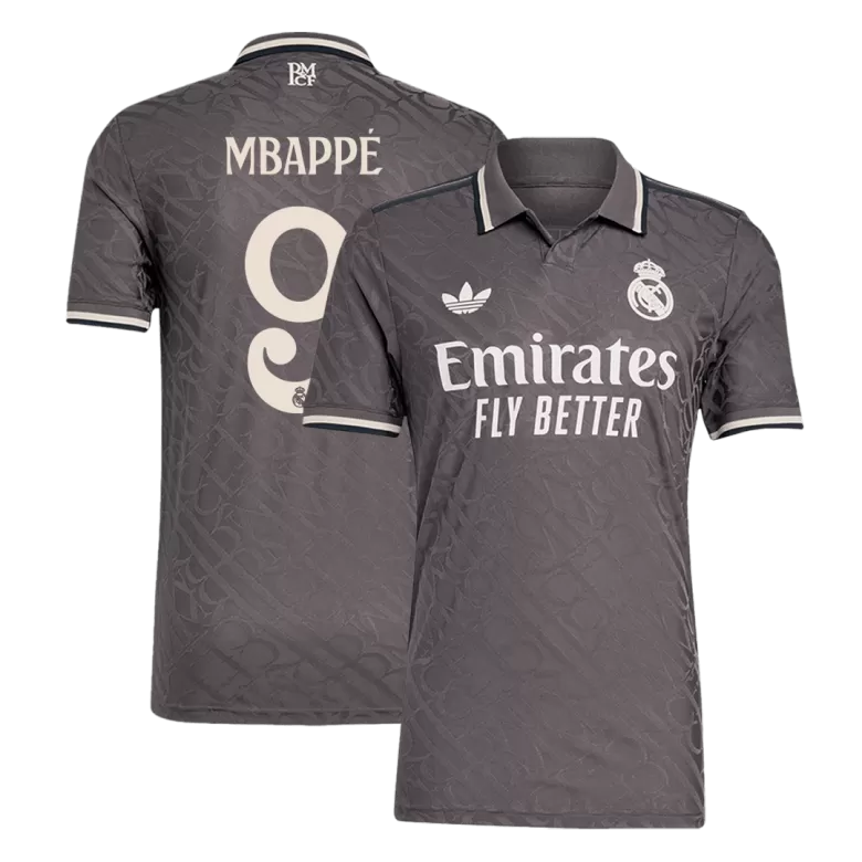 Authentic MBAPPÉ #9 Soccer Jersey Real Madrid Third Away Shirt 2024/25 - bestsoccerstore