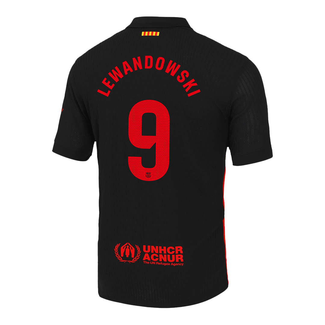 Barcelona LEWANDOWSKI #9 Away Custom Player Version Soccer Jersey