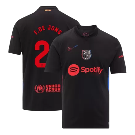 F.DE JONG #21 Barcelona Soccer Jersey Away Custom Shirt 2024/25 - bestsoccerstore