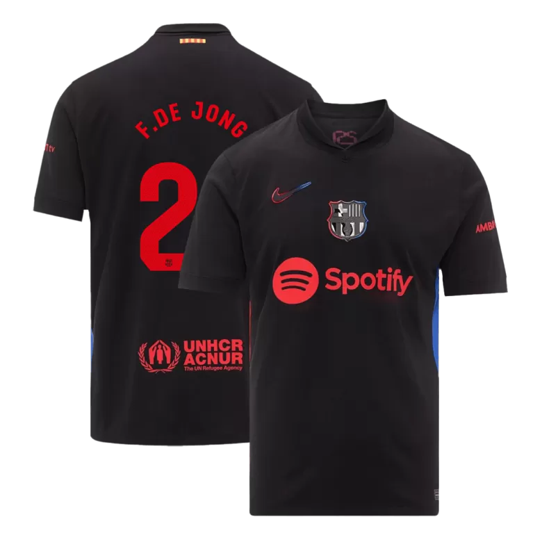 F.DE JONG #21 Barcelona Soccer Jersey Away Custom Shirt 2024/25 - bestsoccerstore