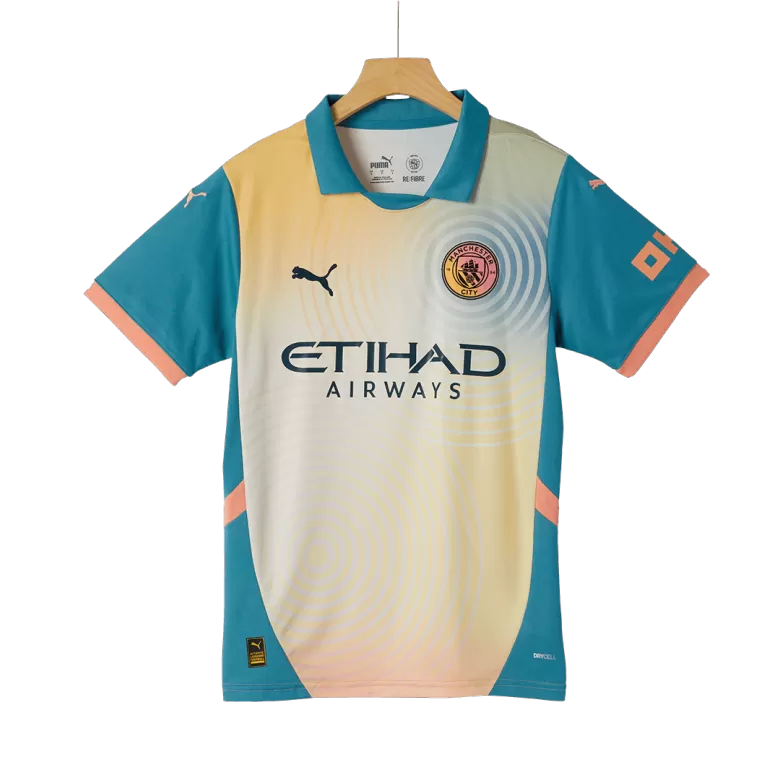 RODRIGO #16 Manchester City Soccer Jersey Fourth Away 'Definitely City' Custom Shirt 2024/25 - UCL - bestsoccerstore