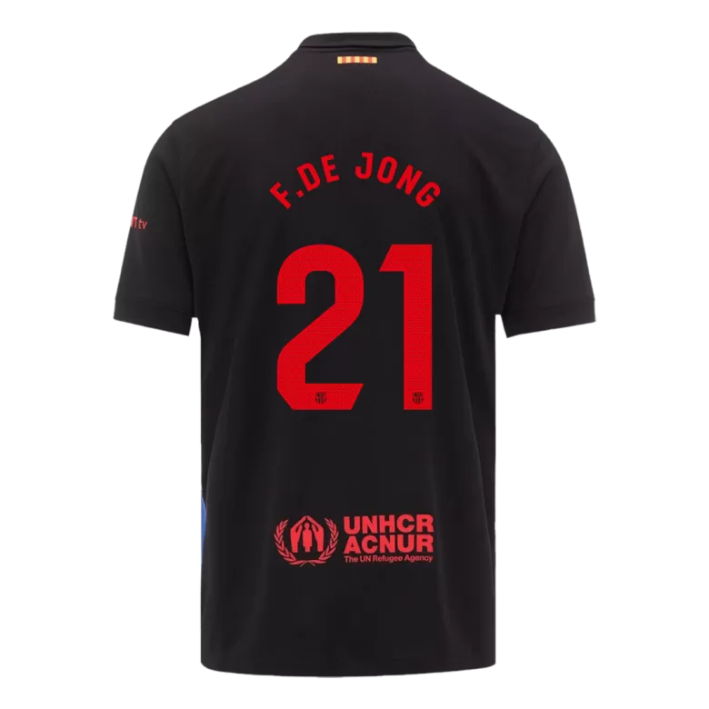 F.DE JONG #21 Barcelona Soccer Jersey Away Custom Shirt 2024/25 - bestsoccerstore