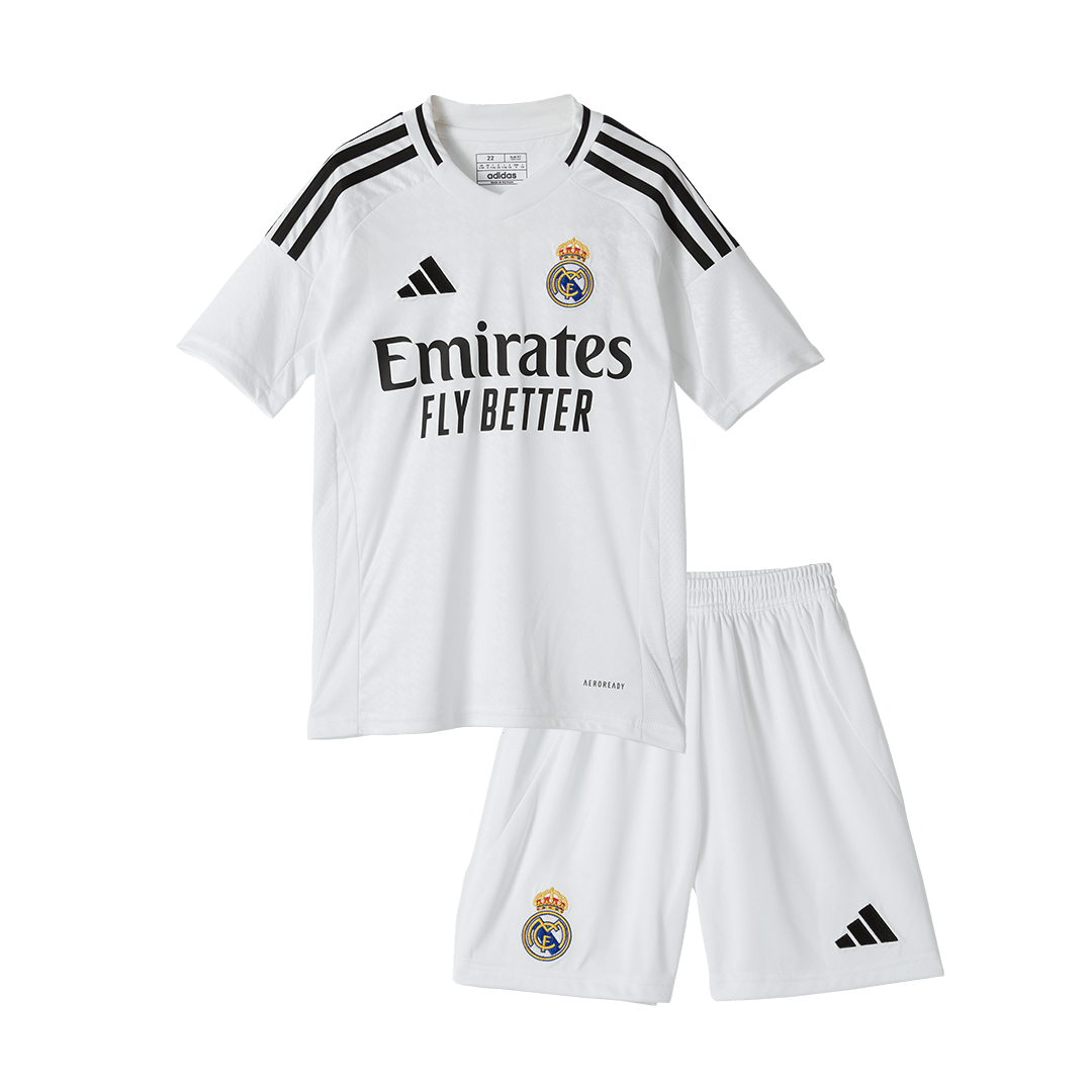 Kids Real Madrid Custom Home Soccer Kits - bestsoccerstore