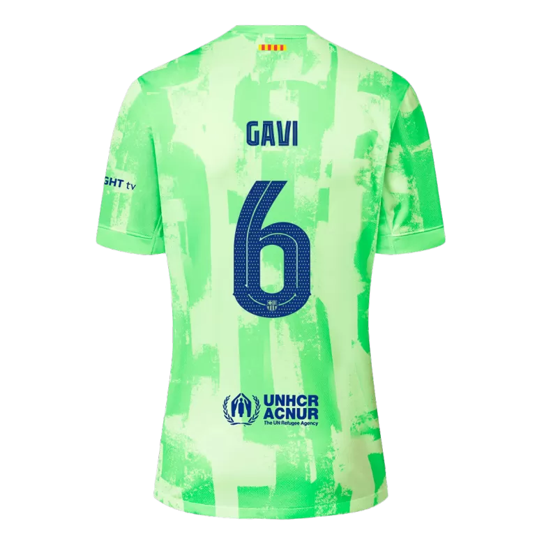 Barcelona Jersey Custom GAVI #6 Soccer Jersey Third Away 2024/25 - UCL - bestsoccerstore