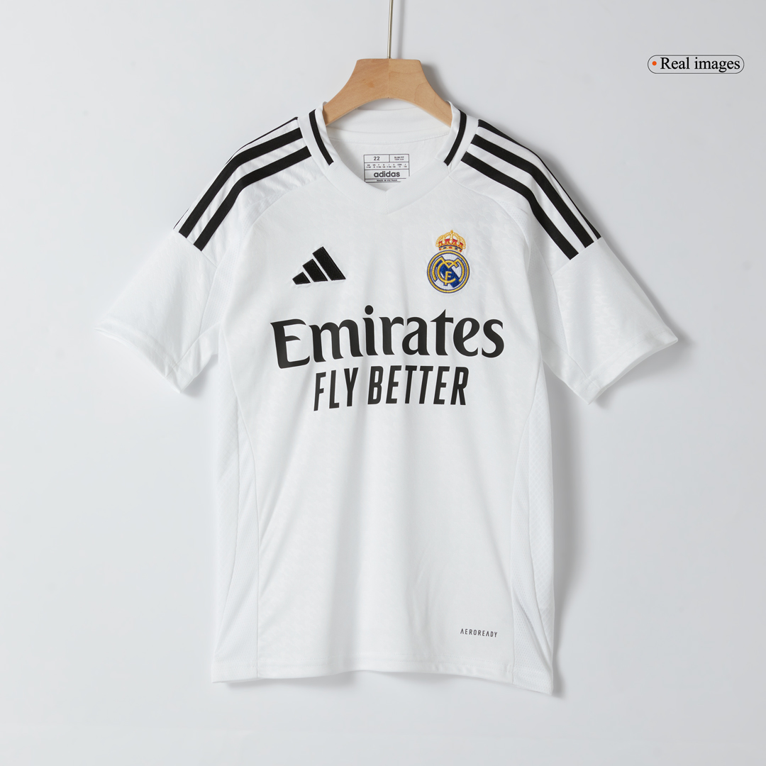 Kids Real Madrid Custom Home Soccer Kits - bestsoccerstore
