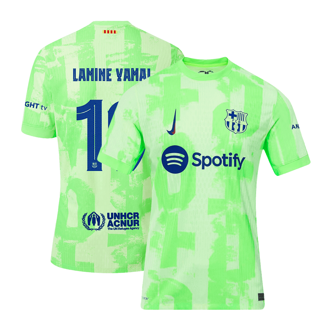 Barcelona LAMINE YAMAL #19 Third Away Custom Player Version Soccer Jersey - UCL - bestsoccerstore