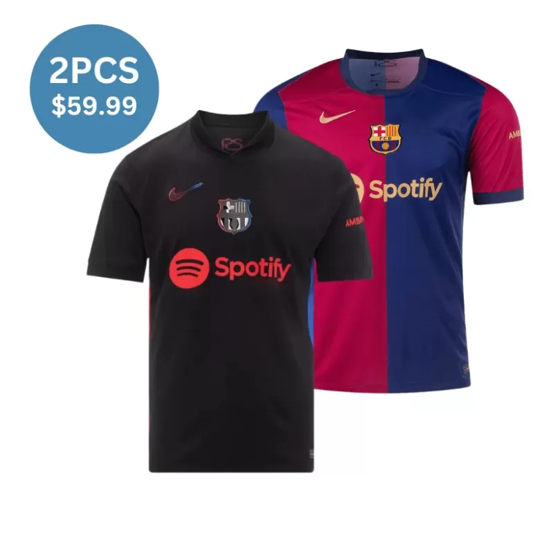 2 Pack - Barcelona  2024/25 Home & Away Soccer Jersey Combination - bestsoccerstore