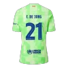 Authentic F.DE JONG #21 Soccer Jersey Barcelona Third Away Shirt 2024/25 UCL Spotify Logo Without Text - bestsoccerstore