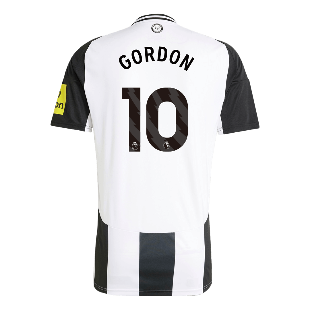 Newcastle United Jersey Custom GORDON #10 Soccer Jersey Home - bestsoccerstore
